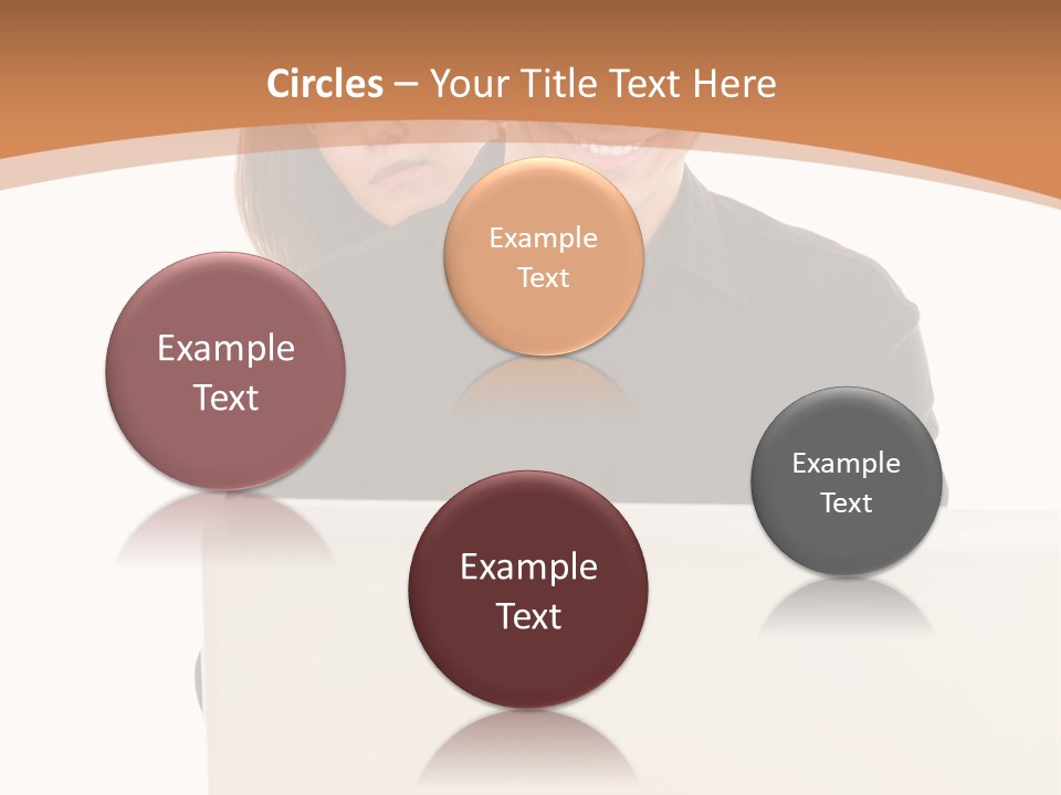 A Man And Woman Looking At A Laptop Computer PowerPoint Template