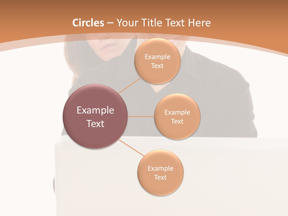A Man And Woman Looking At A Laptop Computer PowerPoint Template