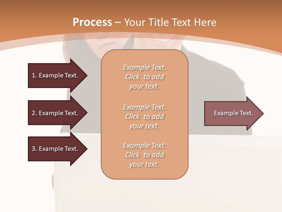 A Man And Woman Looking At A Laptop Computer PowerPoint Template