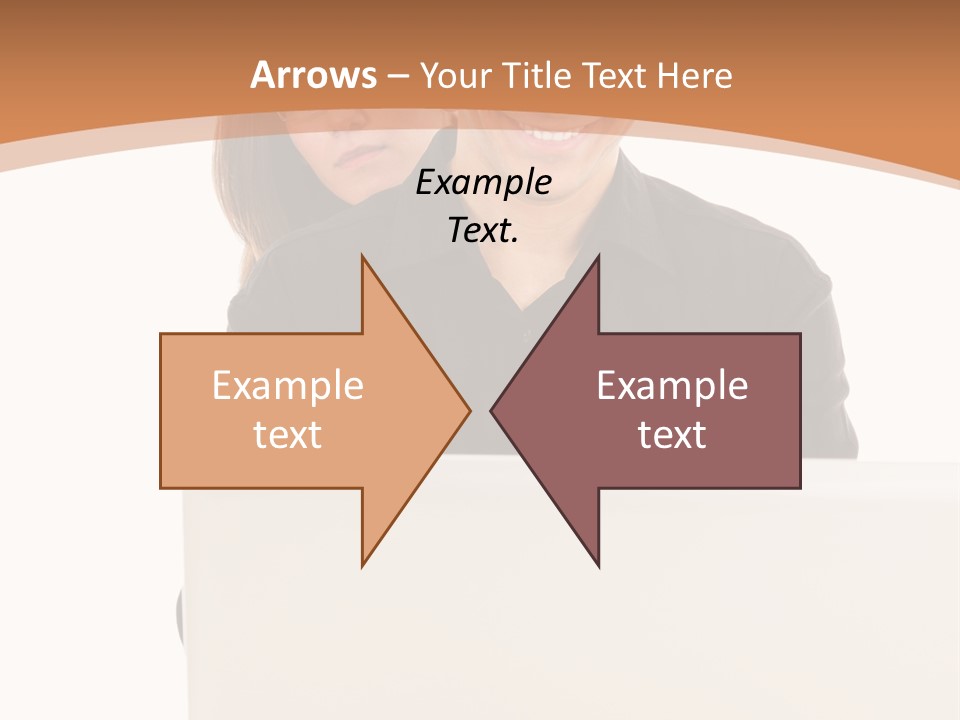 A Man And Woman Looking At A Laptop Computer PowerPoint Template