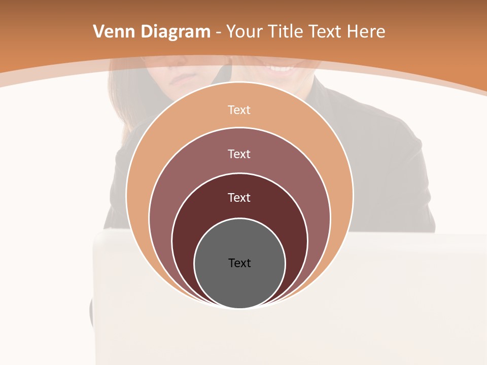 A Man And Woman Looking At A Laptop Computer PowerPoint Template