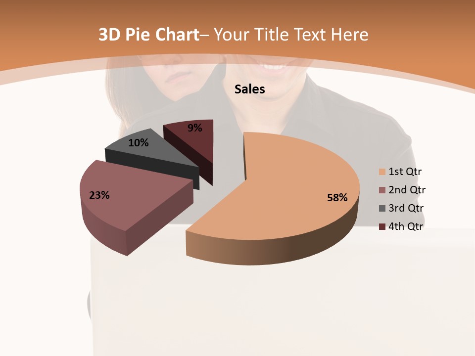 A Man And Woman Looking At A Laptop Computer PowerPoint Template