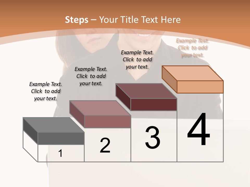 A Man And Woman Looking At A Laptop Computer PowerPoint Template