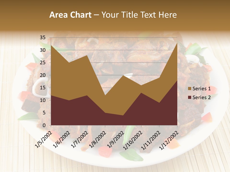 A White Plate Topped With Meat And Vegetables PowerPoint Template