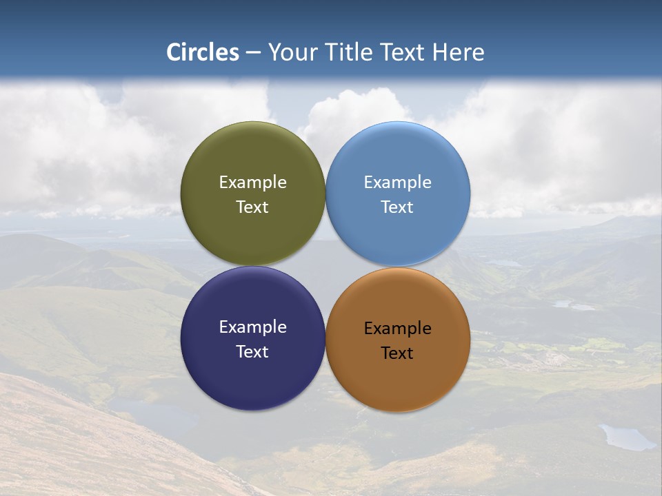 A Scenic View Of A Mountain Range With Clouds In The Sky PowerPoint Template