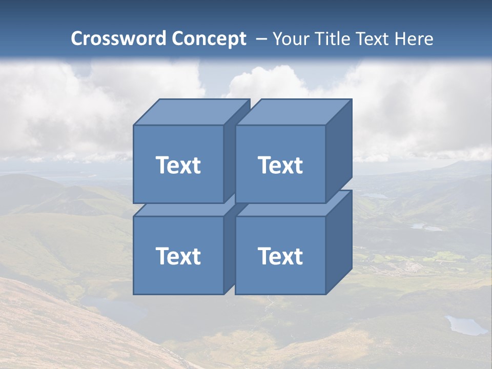 A Scenic View Of A Mountain Range With Clouds In The Sky PowerPoint Template