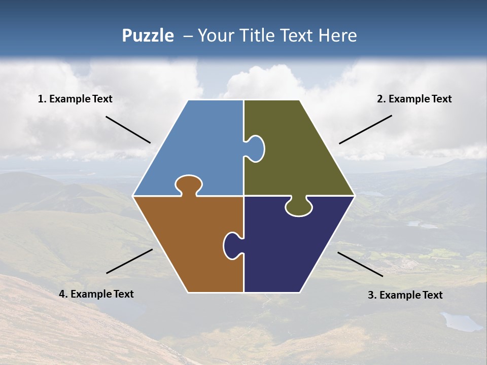 A Scenic View Of A Mountain Range With Clouds In The Sky PowerPoint Template