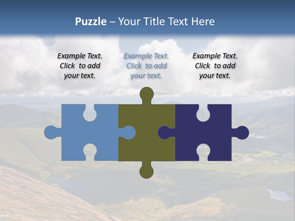 A Scenic View Of A Mountain Range With Clouds In The Sky PowerPoint Template