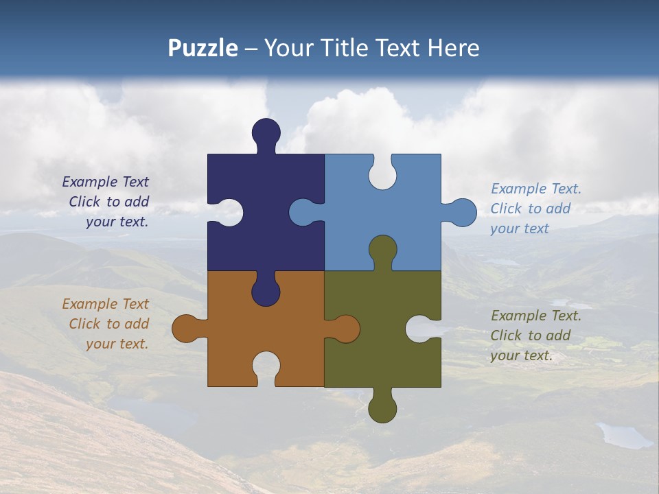 A Scenic View Of A Mountain Range With Clouds In The Sky PowerPoint Template