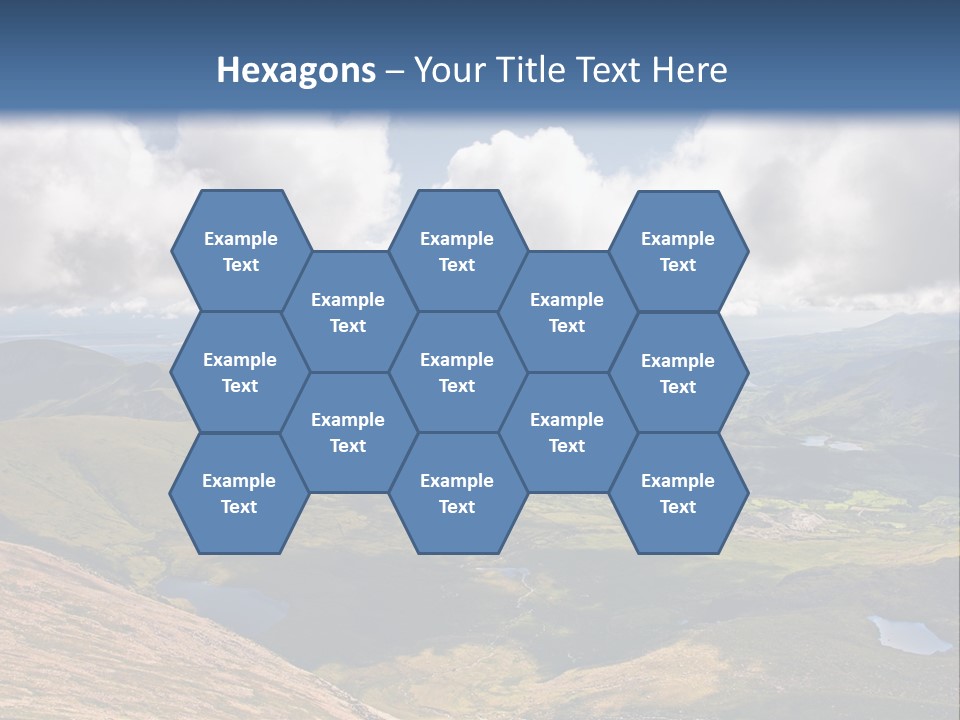 A Scenic View Of A Mountain Range With Clouds In The Sky PowerPoint Template