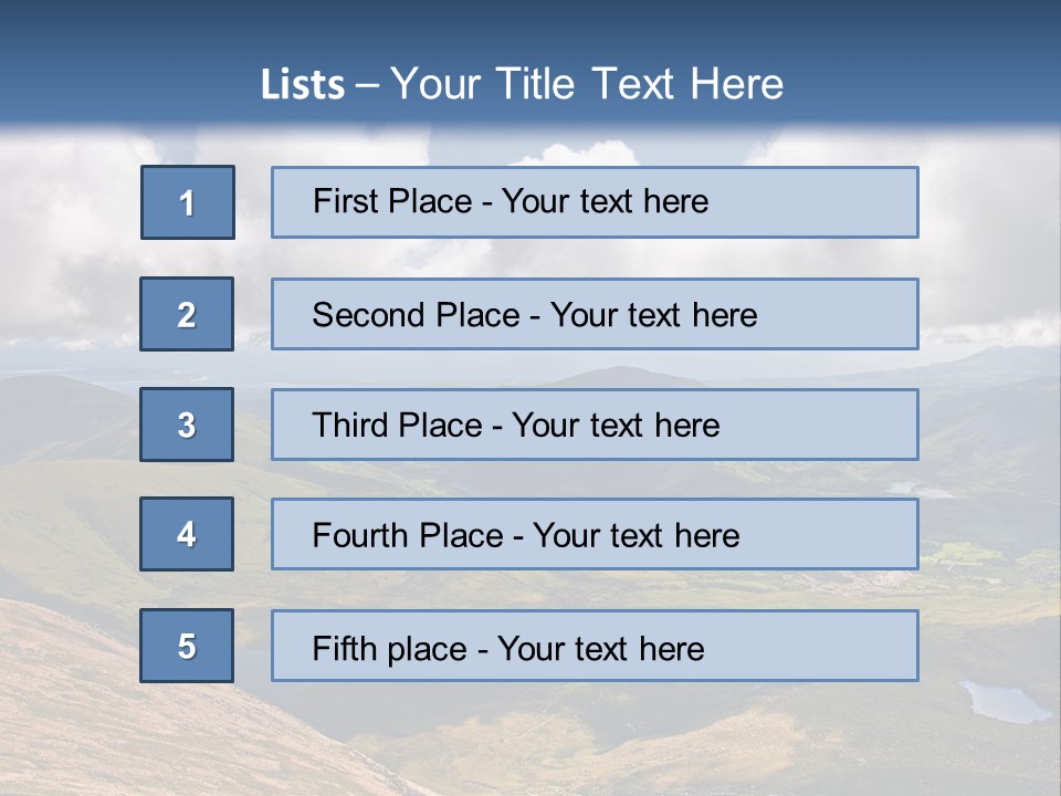 A Scenic View Of A Mountain Range With Clouds In The Sky PowerPoint Template