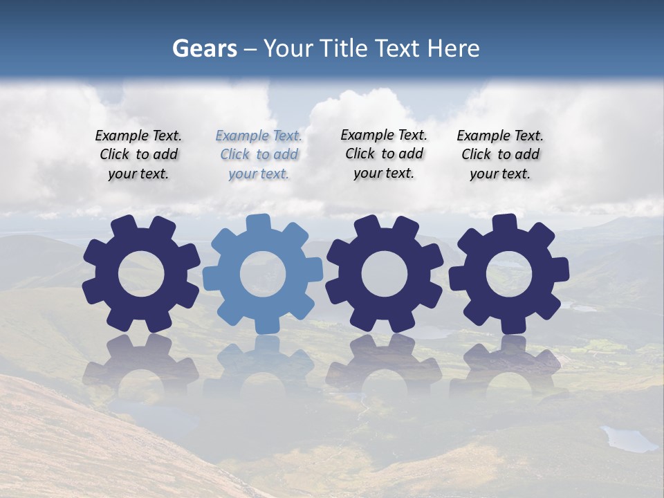 A Scenic View Of A Mountain Range With Clouds In The Sky PowerPoint Template