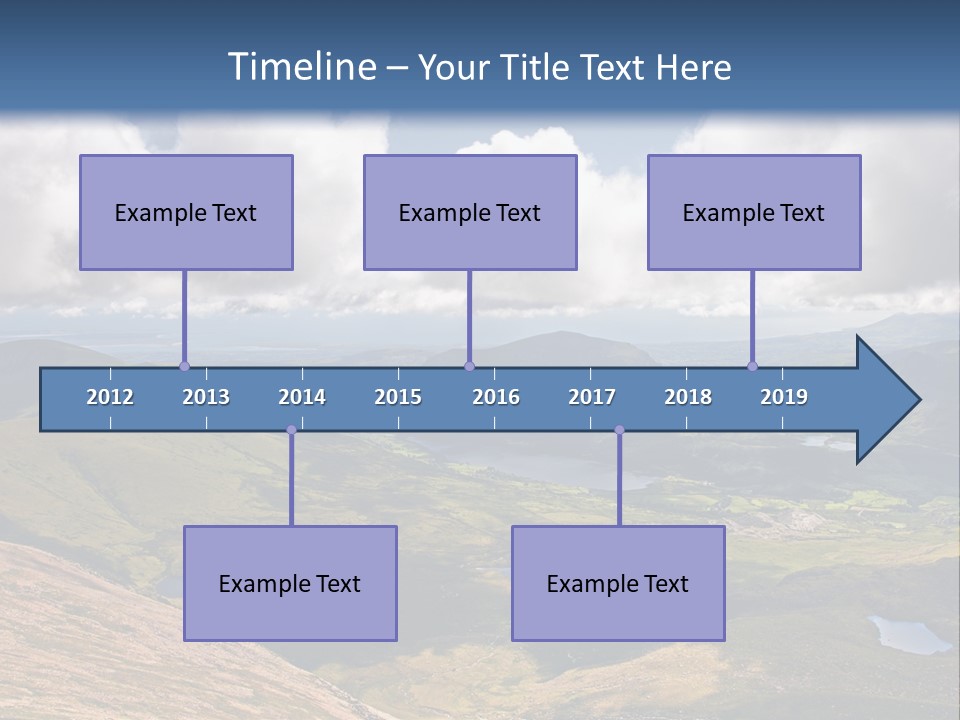 A Scenic View Of A Mountain Range With Clouds In The Sky PowerPoint Template