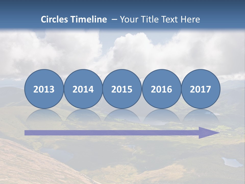 A Scenic View Of A Mountain Range With Clouds In The Sky PowerPoint Template