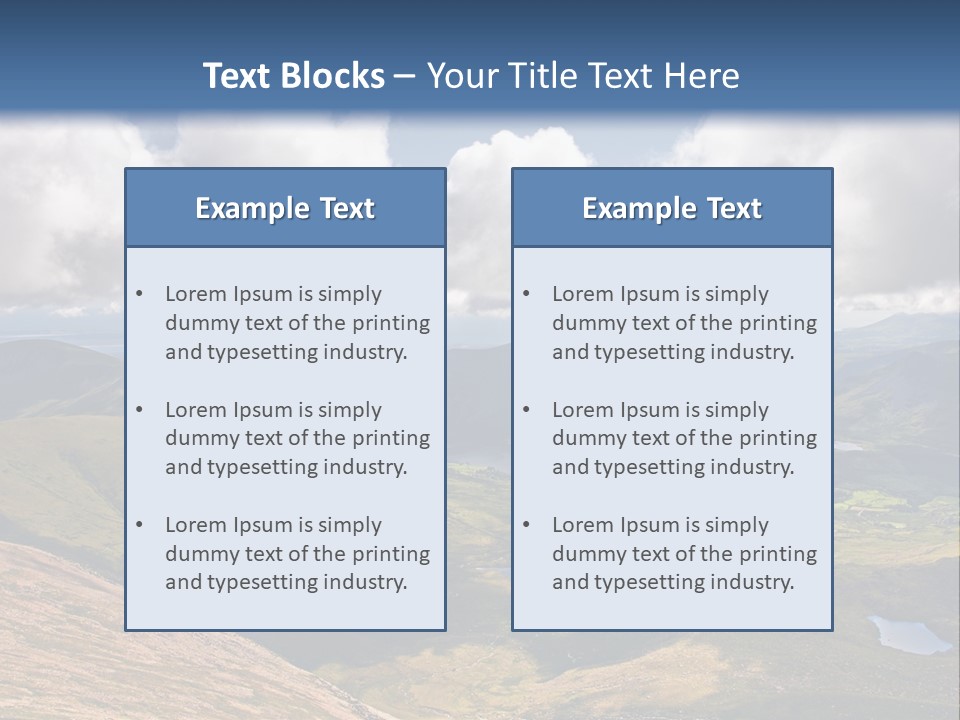 A Scenic View Of A Mountain Range With Clouds In The Sky PowerPoint Template