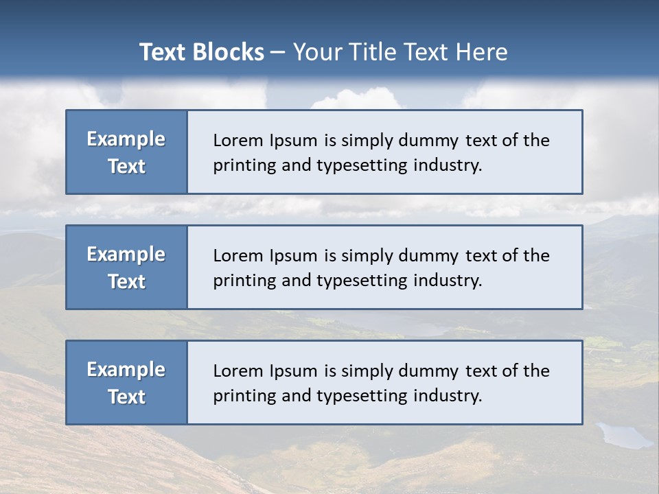 A Scenic View Of A Mountain Range With Clouds In The Sky PowerPoint Template