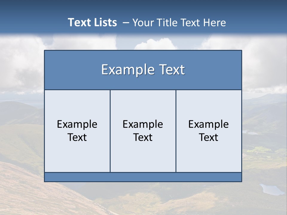A Scenic View Of A Mountain Range With Clouds In The Sky PowerPoint Template