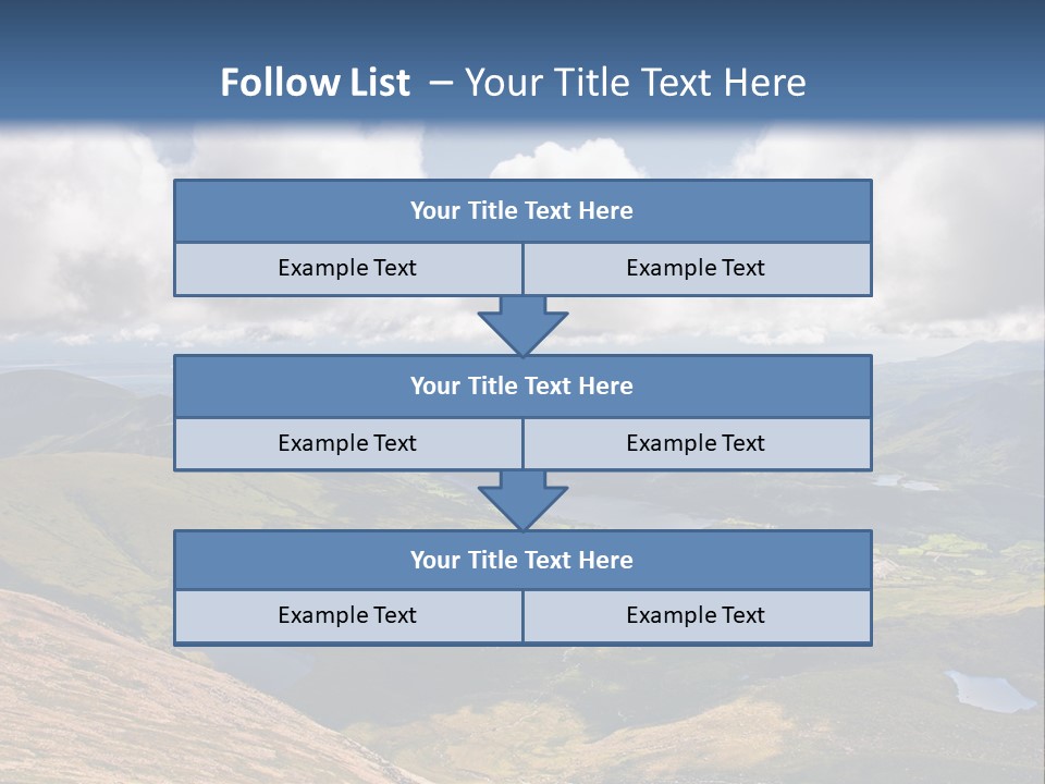 A Scenic View Of A Mountain Range With Clouds In The Sky PowerPoint Template