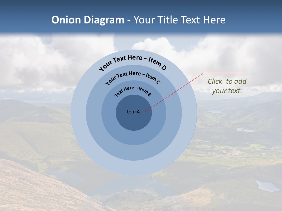 A Scenic View Of A Mountain Range With Clouds In The Sky PowerPoint Template