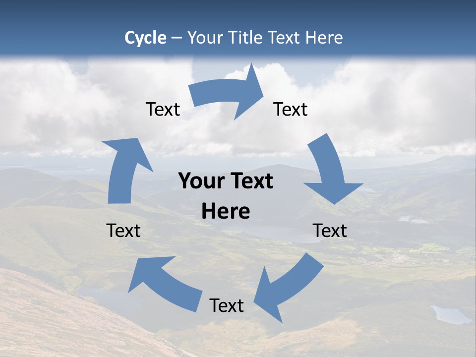 A Scenic View Of A Mountain Range With Clouds In The Sky PowerPoint Template