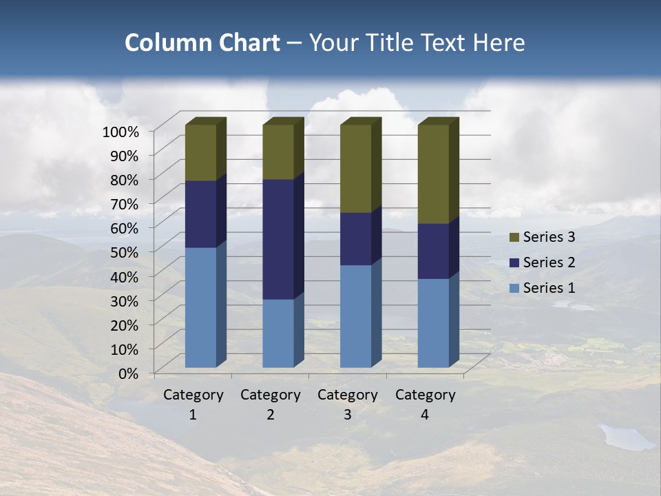 A Scenic View Of A Mountain Range With Clouds In The Sky PowerPoint Template
