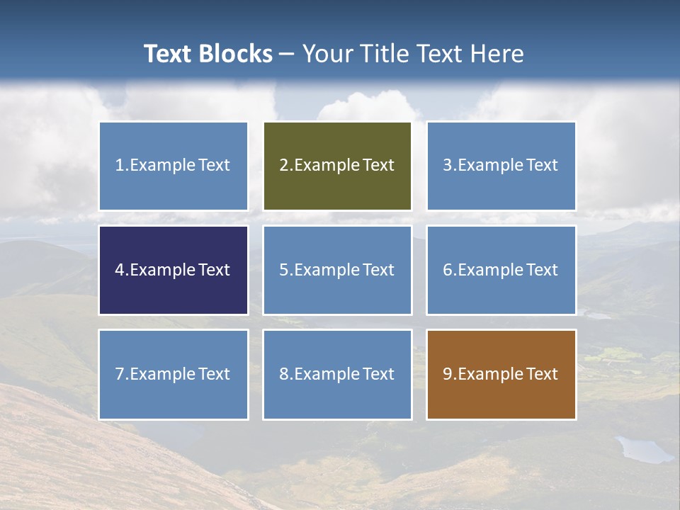 A Scenic View Of A Mountain Range With Clouds In The Sky PowerPoint Template