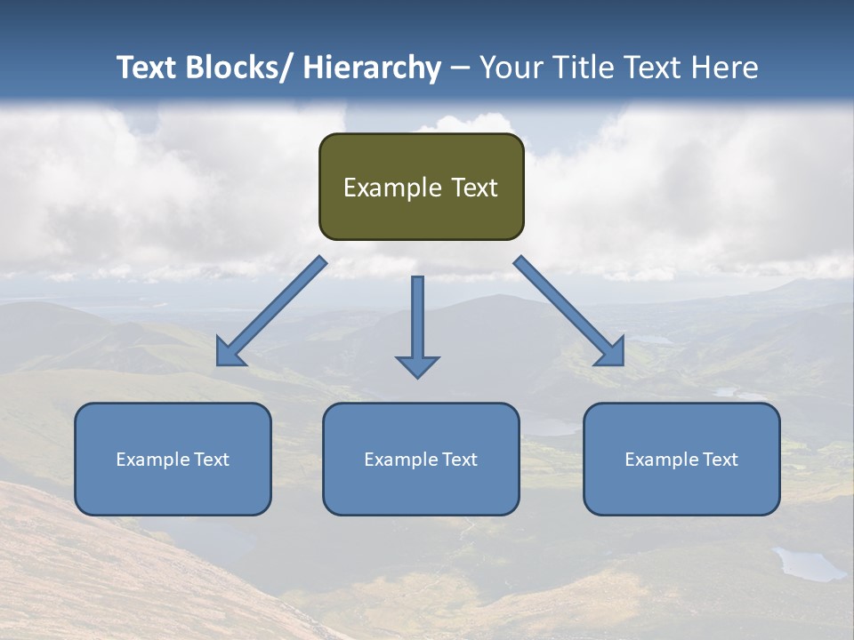 A Scenic View Of A Mountain Range With Clouds In The Sky PowerPoint Template
