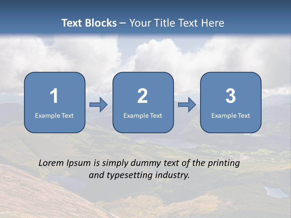 A Scenic View Of A Mountain Range With Clouds In The Sky PowerPoint Template