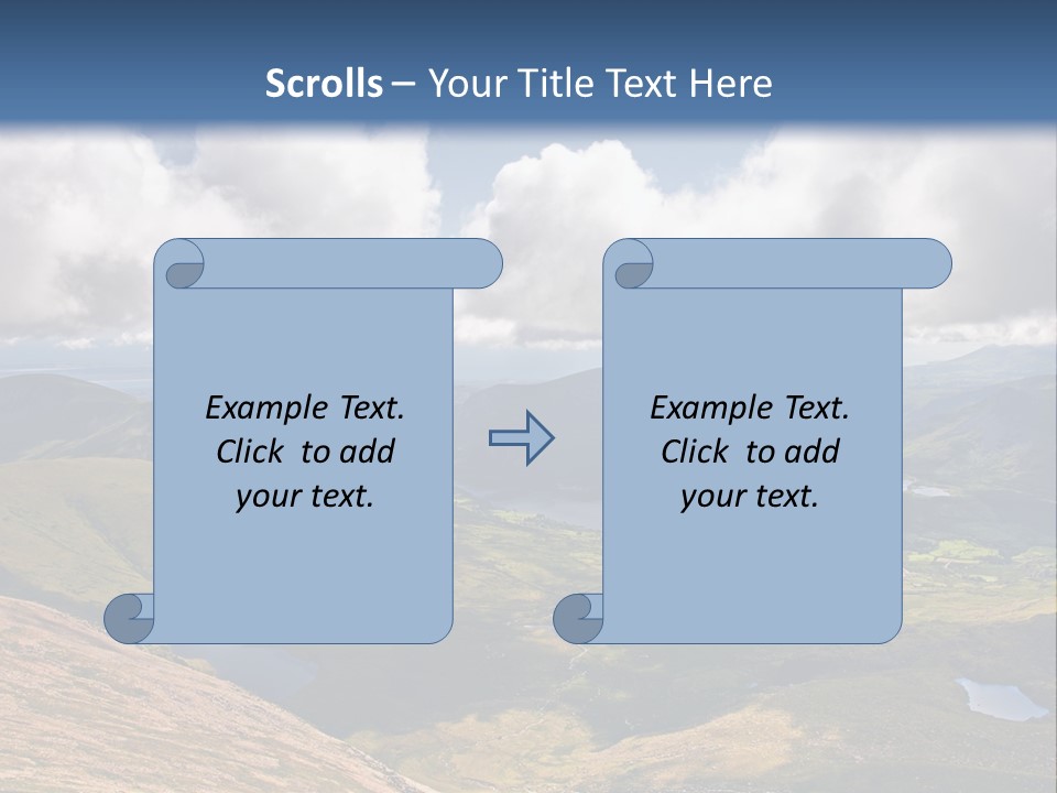 A Scenic View Of A Mountain Range With Clouds In The Sky PowerPoint Template