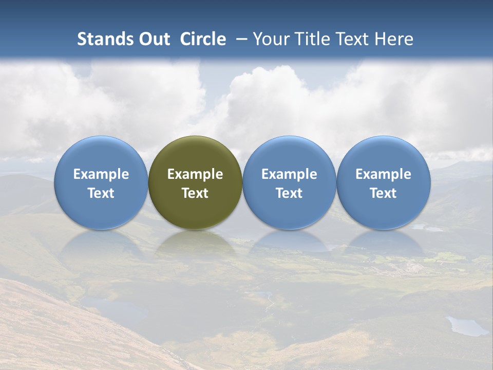 A Scenic View Of A Mountain Range With Clouds In The Sky PowerPoint Template