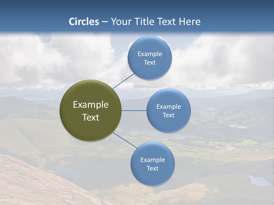 A Scenic View Of A Mountain Range With Clouds In The Sky PowerPoint Template