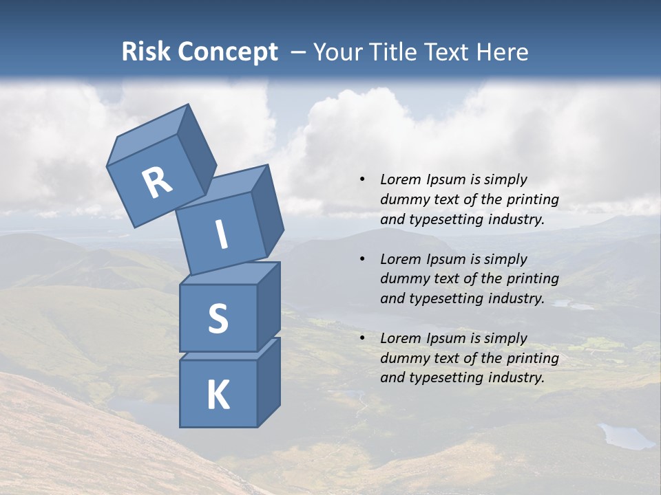 A Scenic View Of A Mountain Range With Clouds In The Sky PowerPoint Template