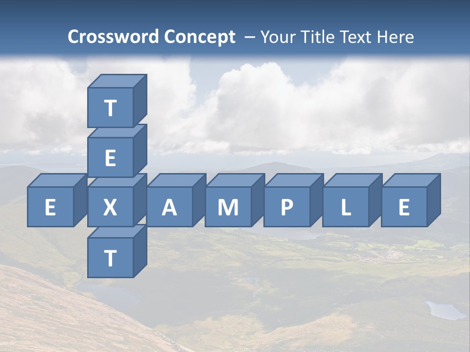 A Scenic View Of A Mountain Range With Clouds In The Sky PowerPoint Template