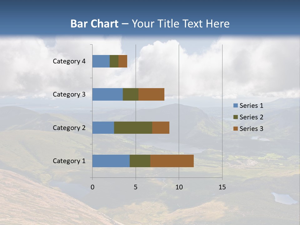 A Scenic View Of A Mountain Range With Clouds In The Sky PowerPoint Template