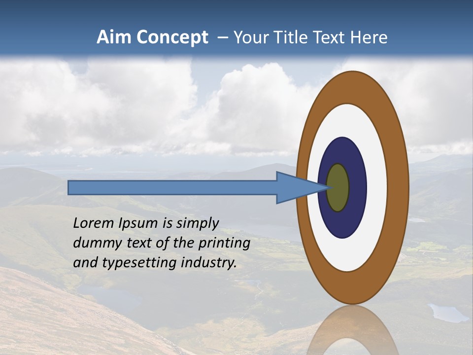 A Scenic View Of A Mountain Range With Clouds In The Sky PowerPoint Template