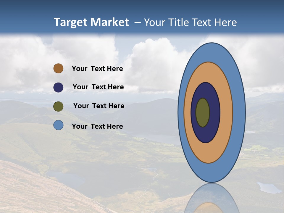 A Scenic View Of A Mountain Range With Clouds In The Sky PowerPoint Template