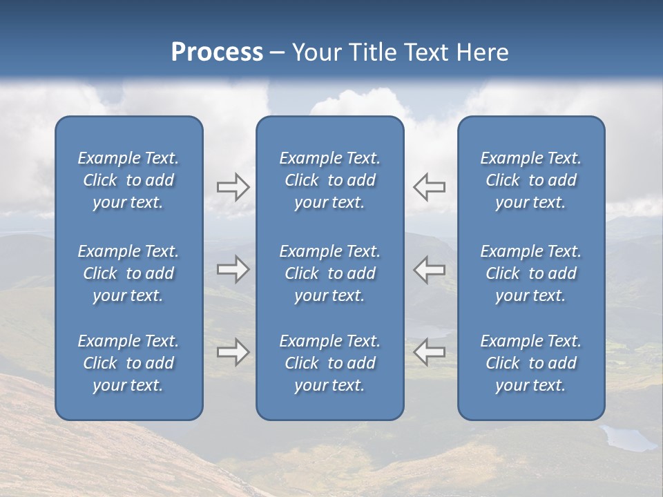 A Scenic View Of A Mountain Range With Clouds In The Sky PowerPoint Template