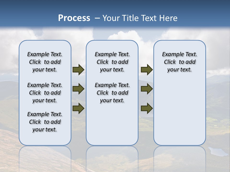 A Scenic View Of A Mountain Range With Clouds In The Sky PowerPoint Template
