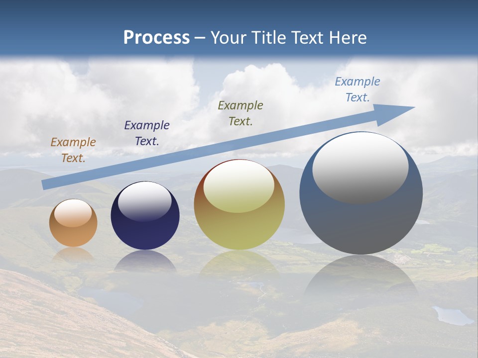A Scenic View Of A Mountain Range With Clouds In The Sky PowerPoint Template