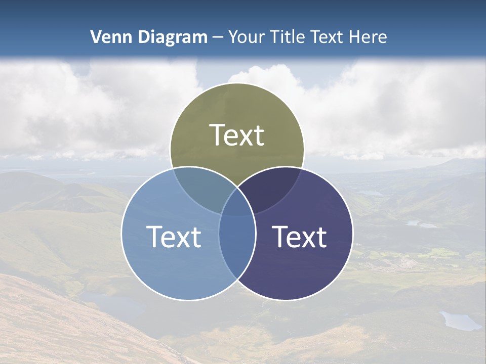 A Scenic View Of A Mountain Range With Clouds In The Sky PowerPoint Template