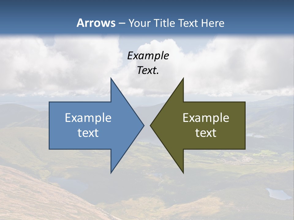 A Scenic View Of A Mountain Range With Clouds In The Sky PowerPoint Template