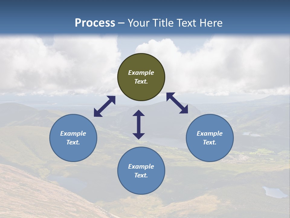 A Scenic View Of A Mountain Range With Clouds In The Sky PowerPoint Template