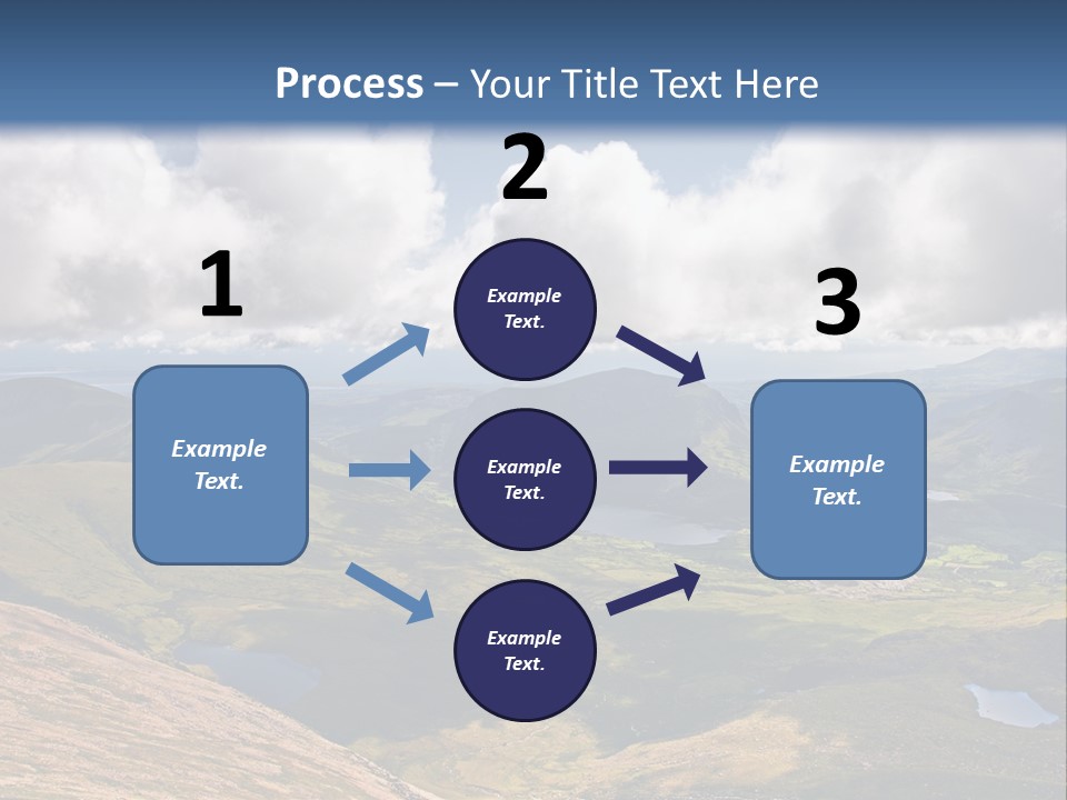 A Scenic View Of A Mountain Range With Clouds In The Sky PowerPoint Template