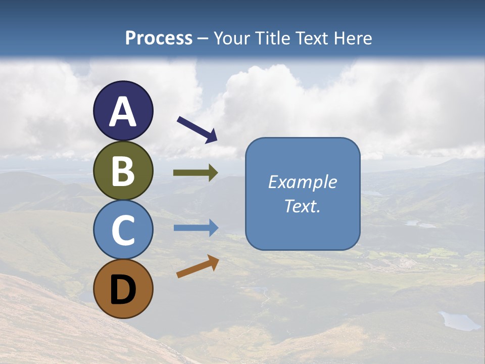 A Scenic View Of A Mountain Range With Clouds In The Sky PowerPoint Template