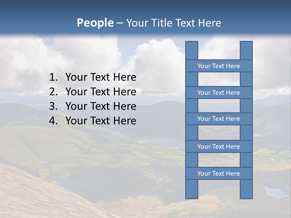 A Scenic View Of A Mountain Range With Clouds In The Sky PowerPoint Template