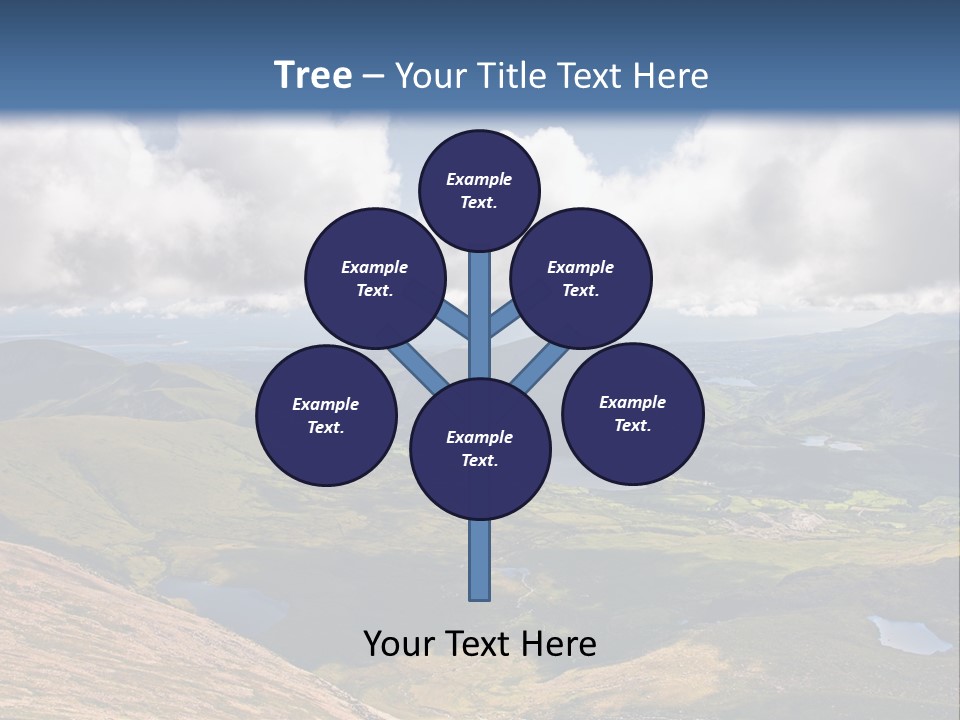 A Scenic View Of A Mountain Range With Clouds In The Sky PowerPoint Template