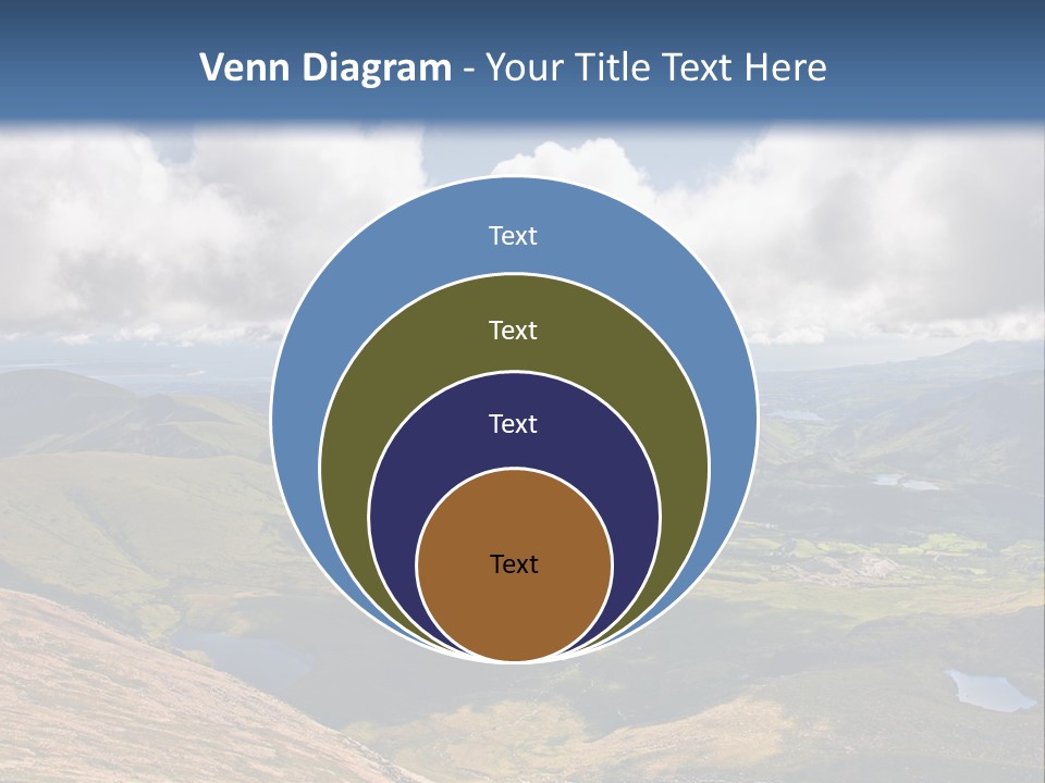 A Scenic View Of A Mountain Range With Clouds In The Sky PowerPoint Template