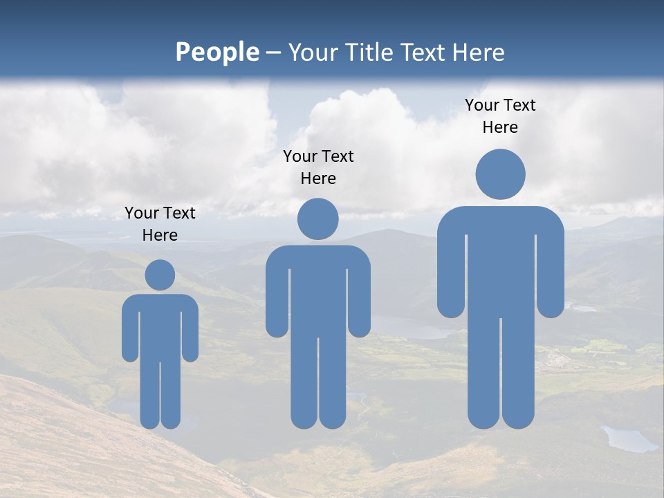 A Scenic View Of A Mountain Range With Clouds In The Sky PowerPoint Template