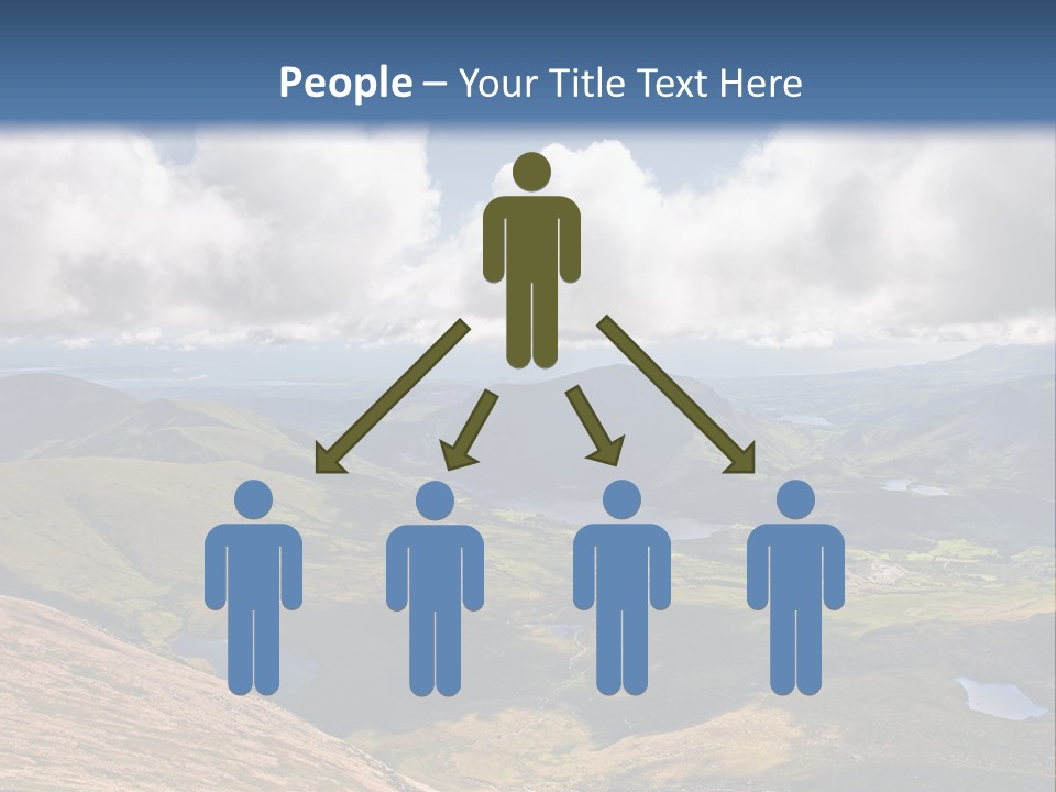 A Scenic View Of A Mountain Range With Clouds In The Sky PowerPoint Template