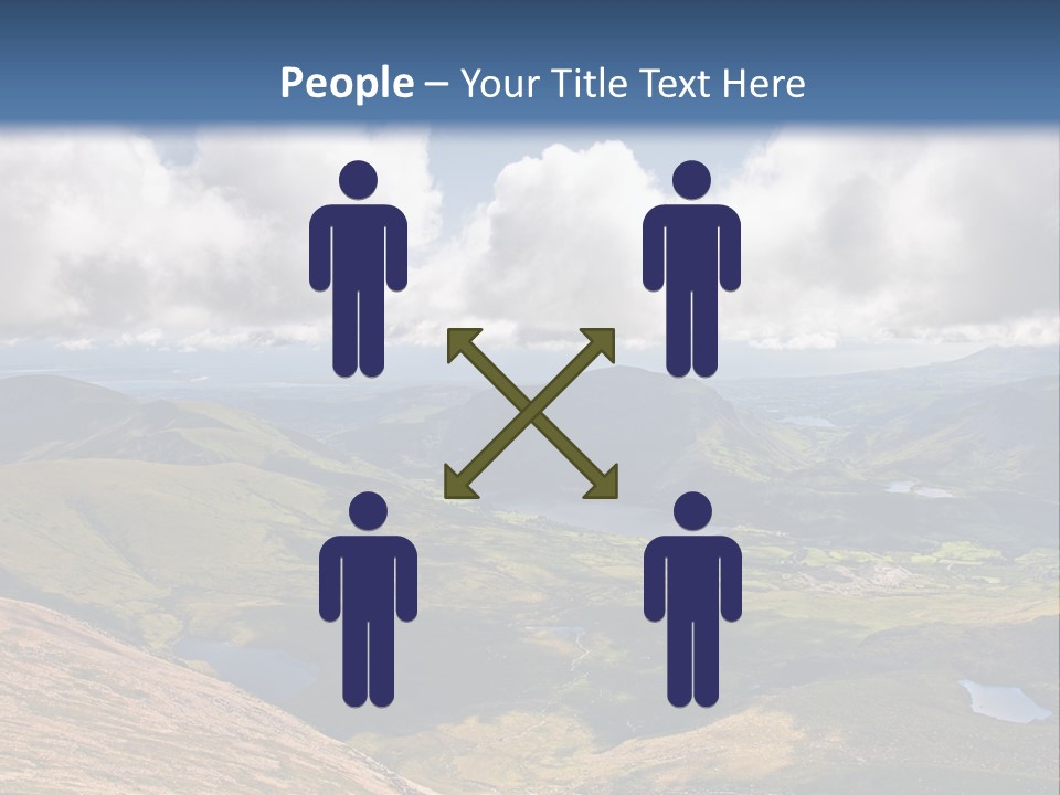 A Scenic View Of A Mountain Range With Clouds In The Sky PowerPoint Template